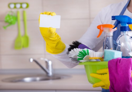 Communal hallway cleaning in a W1W residential building