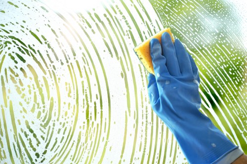Carpet cleaning service working around access and property layout in W1W