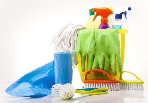 Local cleaner working in a central London property near W1W