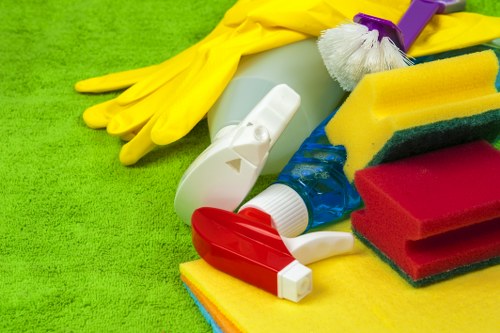Rug stain treatment and fibre inspection in a W1W property