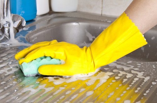 Move in cleaning team preparing a W1W flat for new occupants