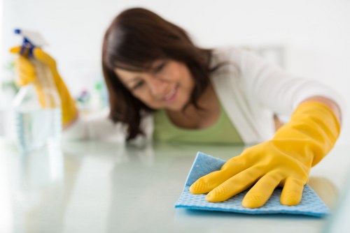 Patio washing service for a small terrace near Fitzrovia and W1W