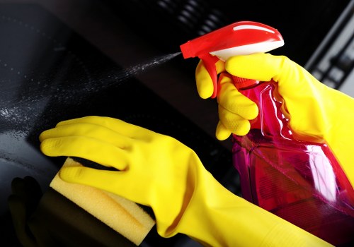 Local technician treating stubborn drink and food stains in a W1W property