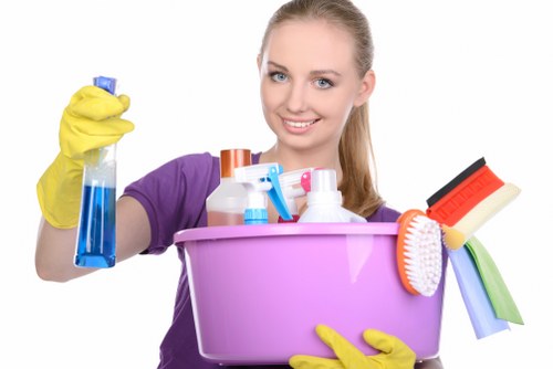 A cleaner treating carpet stains and high-traffic areas in a W1W property