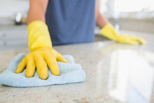 Turnover cleaning checklist and fresh bedding for an Airbnb property in W1W